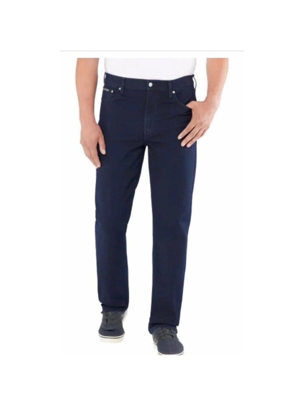 NWT Calvin Klein Men's W30 L32 Dark Wash Straight Jeans Cotton Blend